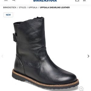 Birkenstock Uppsala Shearing leather boots only worn once Excellent condition